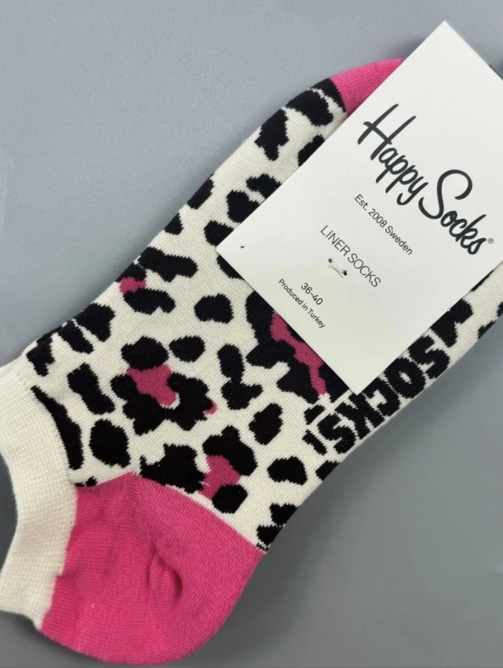 Happy Socks Leopard Print Ankle Socks